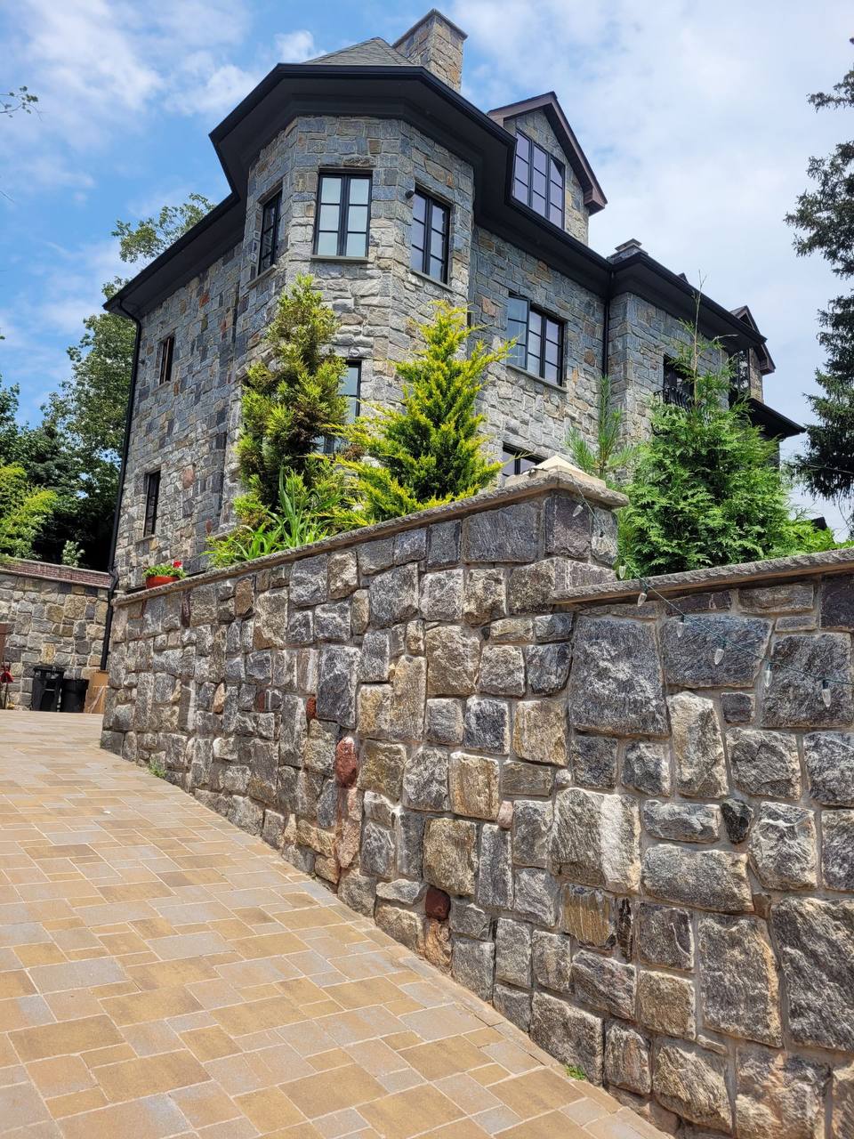 Hand-Laid Stone Residence